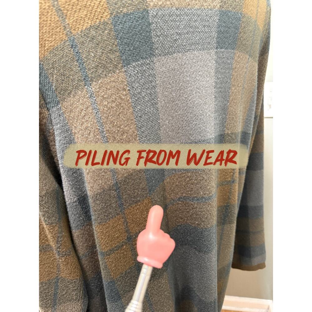 Torrid Size 1 (1X) Outlander Tartan Plaid Drape Open‎ Front Cardigan Sweater Top - Picture 2 of 5